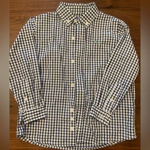 J Bailey Navy/white plaid 3T roscoe shirt